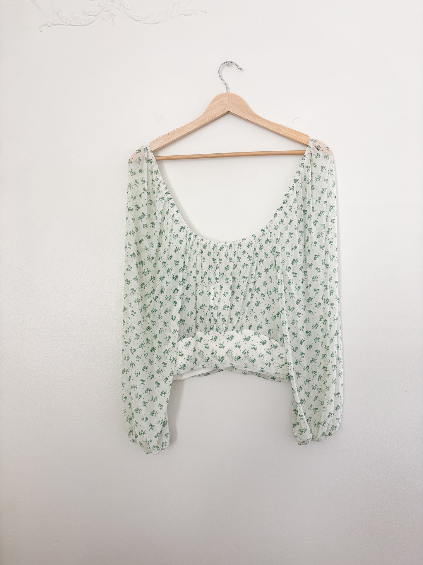 Free People floral blouse (S)