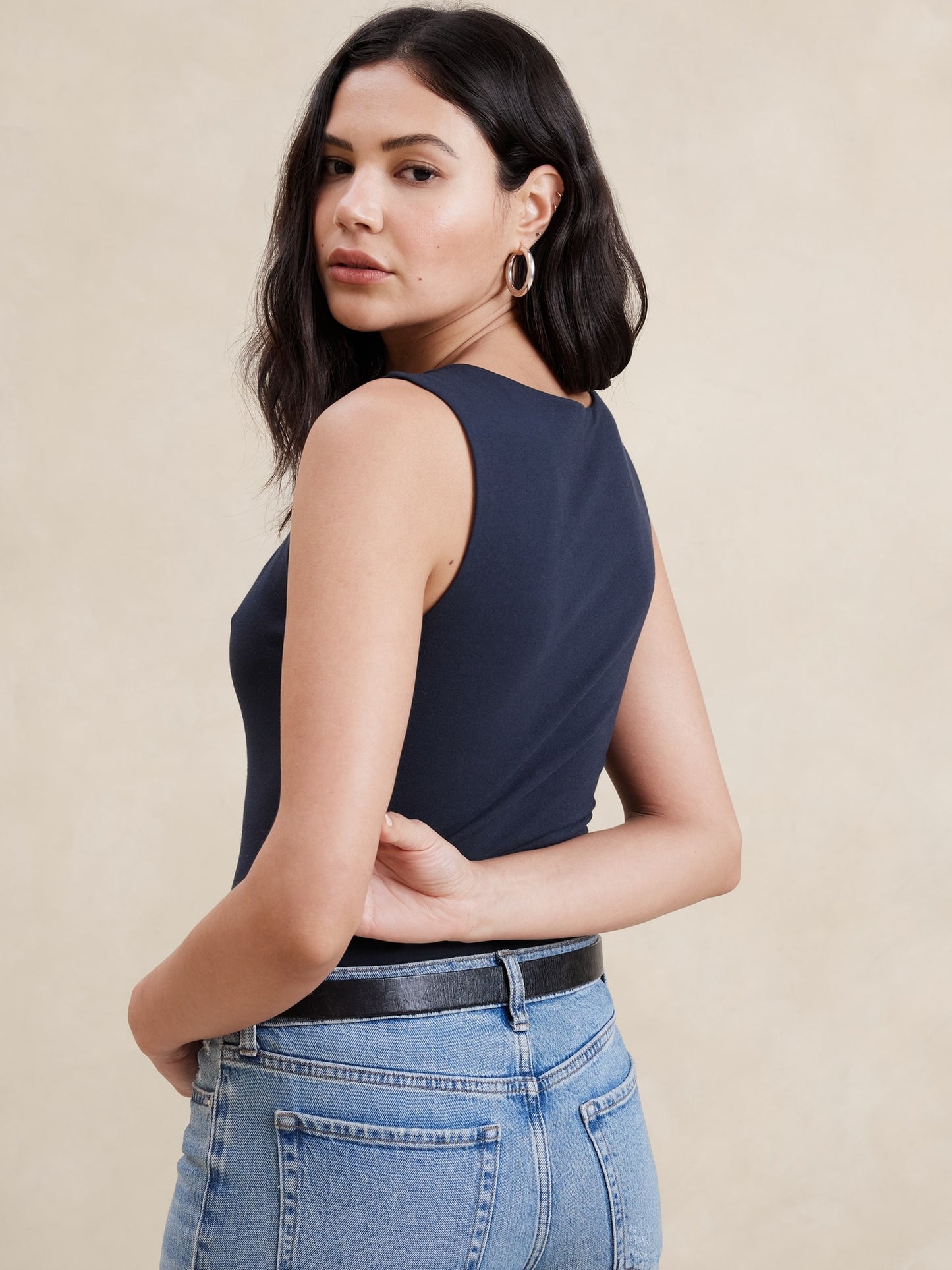 Banana Republic soft stretch tank (xl)