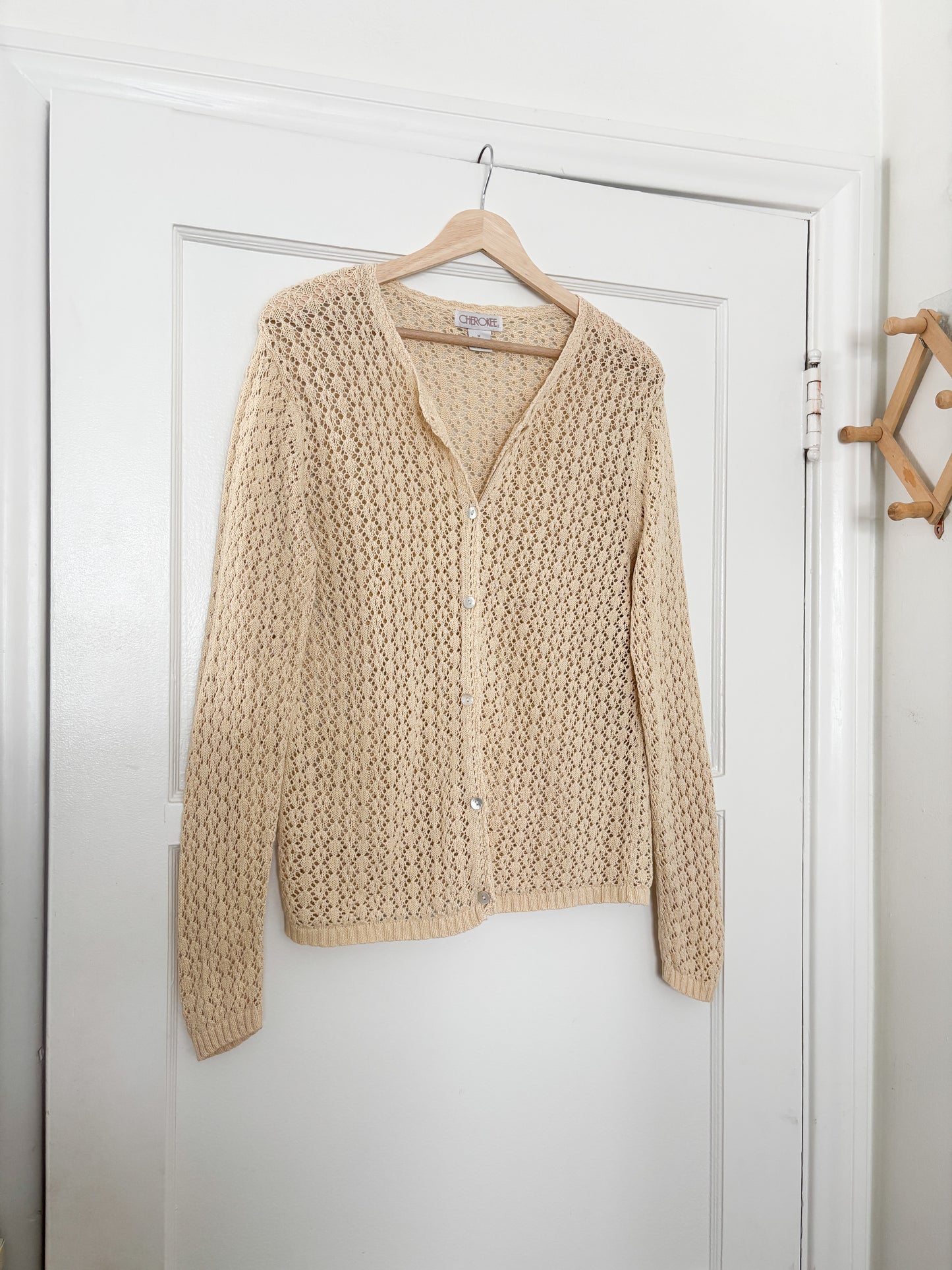 Vintage Cherokee Crochet Cardigan (M)