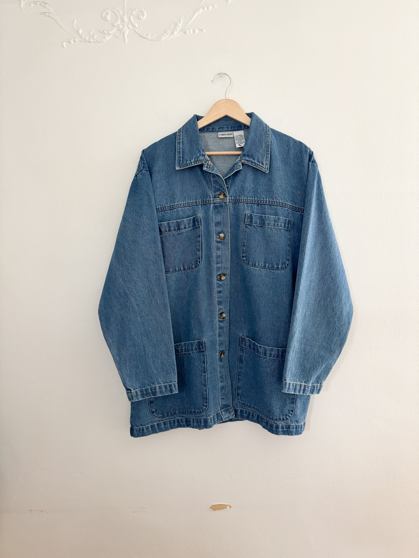 Vintage Denim Chore Jacket (XL)