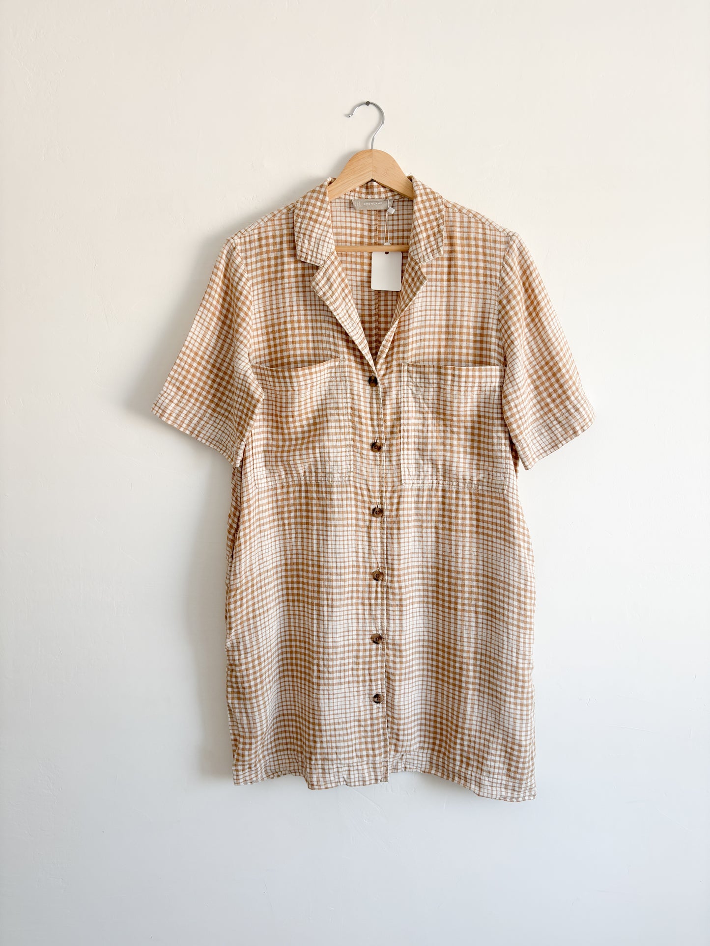Everlane Plaid Linen Dress