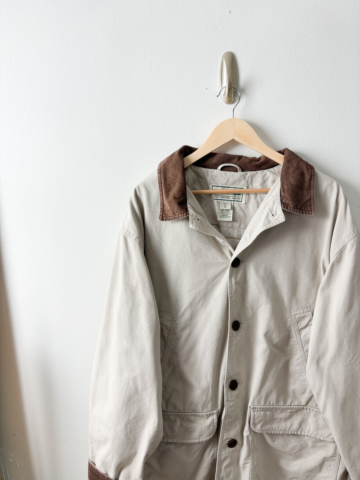 Vintage LL Bean Khaki Chore Coat (XL)