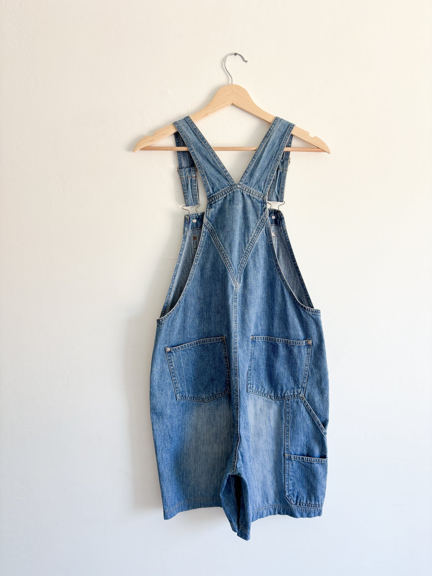 Vintage Cherokee denim shortalls (S)