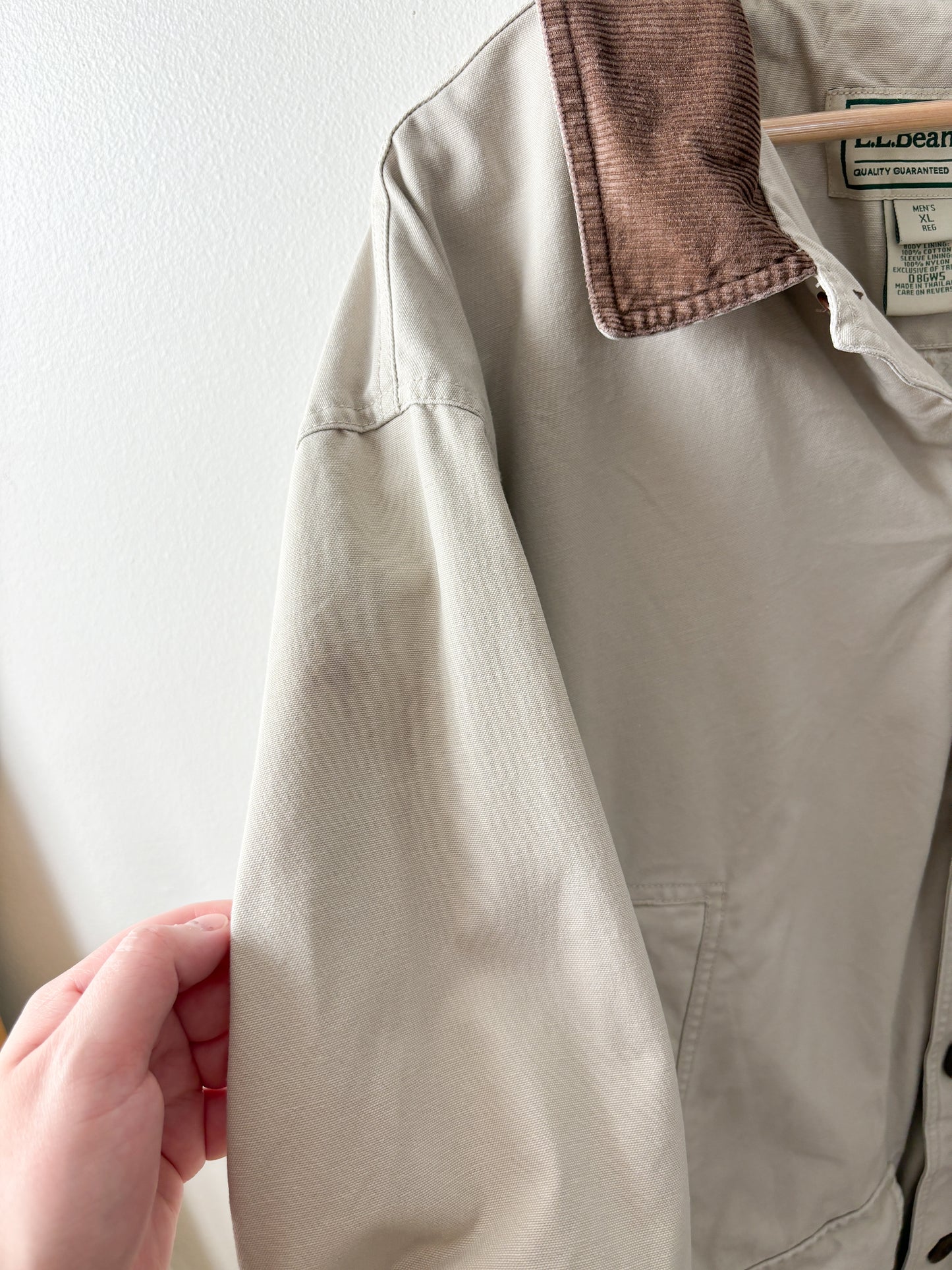 Vintage LL Bean Khaki Chore Coat (XL)