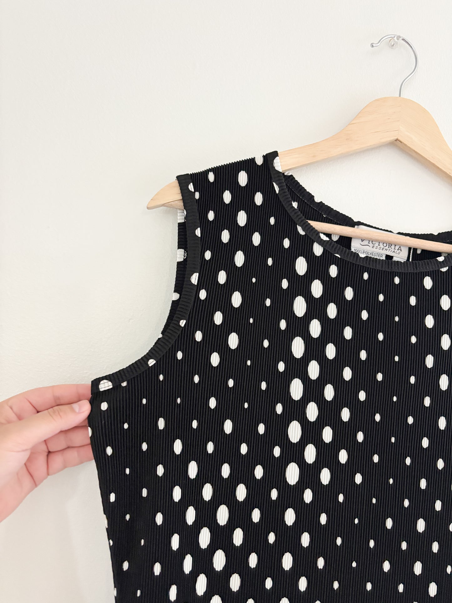 Vintage Polka Dot Tank Top (M)