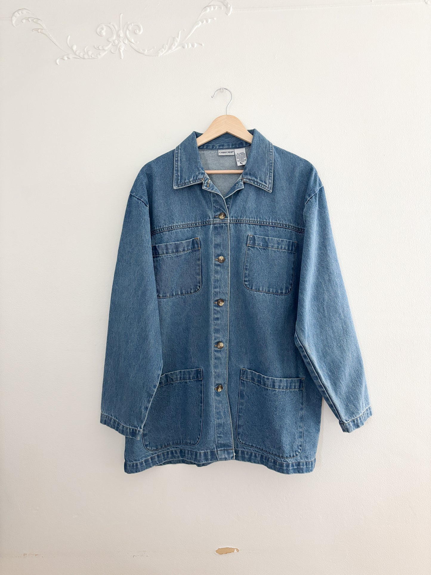 Vintage Denim Chore Jacket (XL)