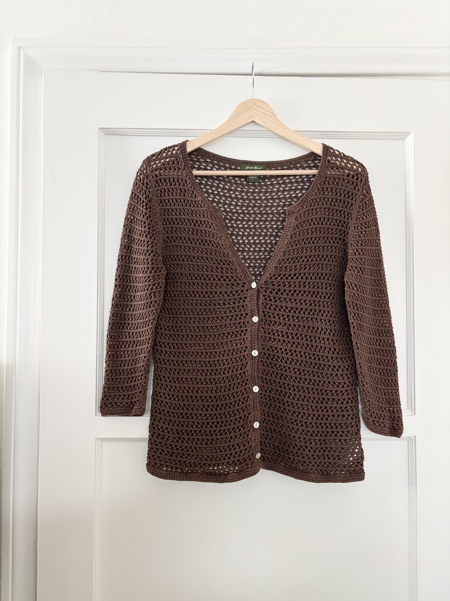 Vintage Eddie Bauer Crochet Cardigan