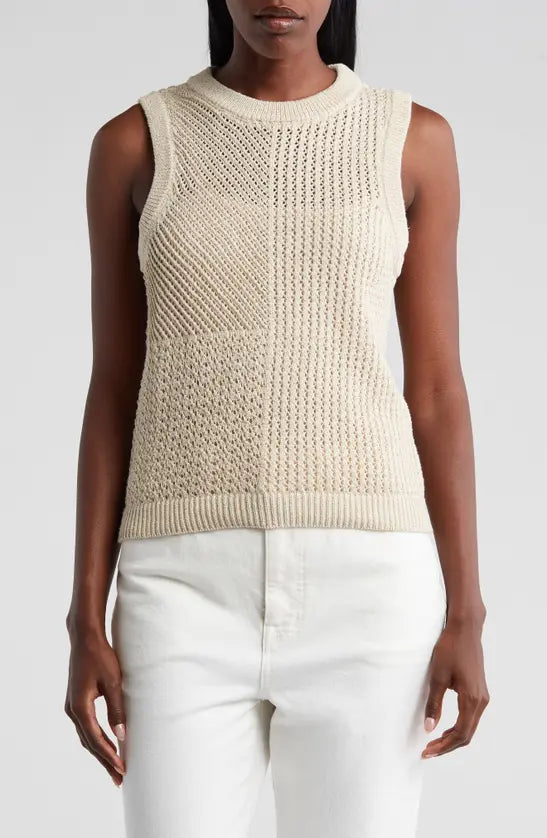 Cream Sweater Tank (L)