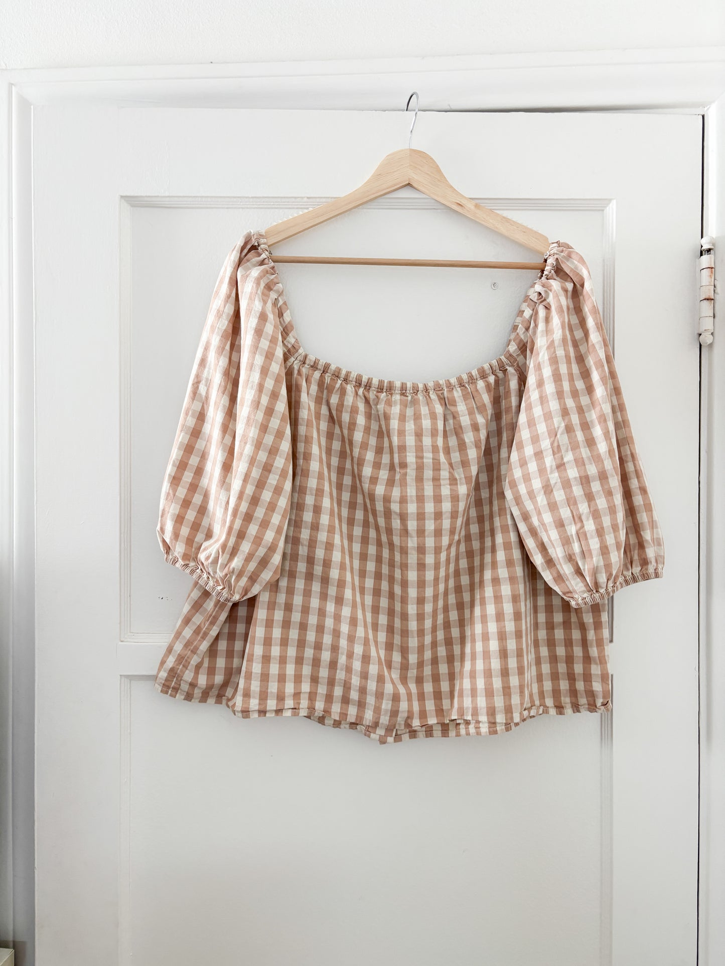 Faherty Gingham Blouse (XL)