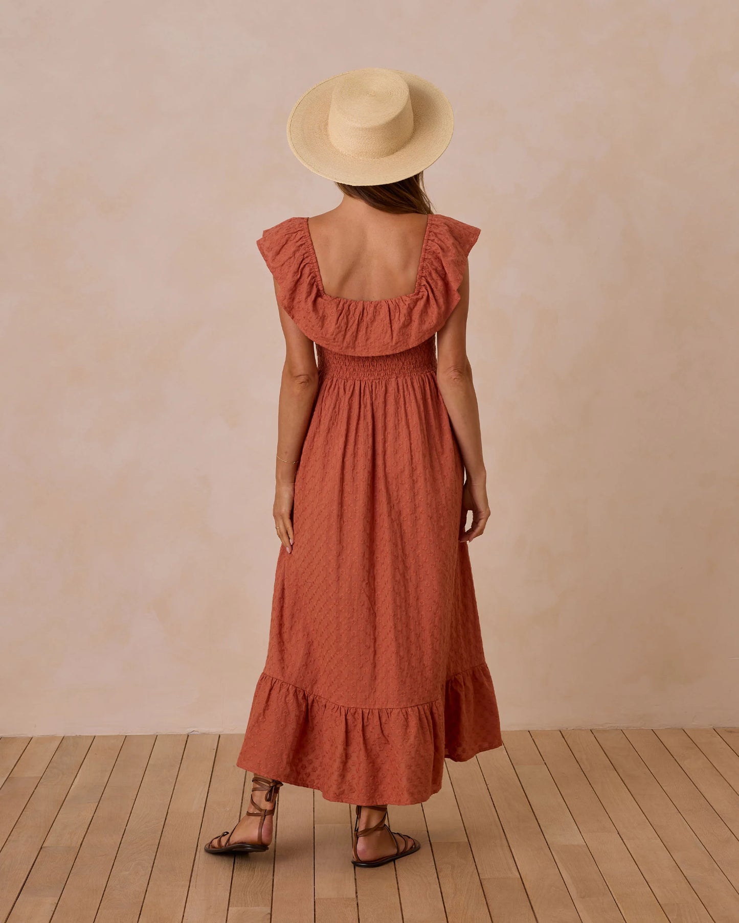 NWT Rylee + Cru Gia Ruffle Smocked Dress