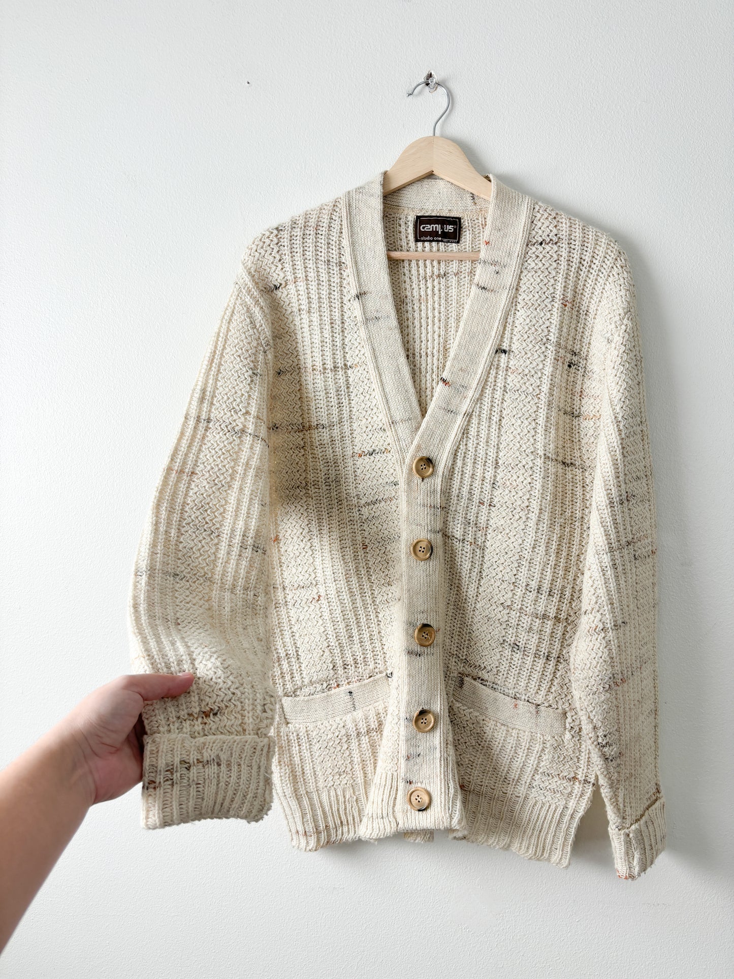 Vintage Speckled Cardigan