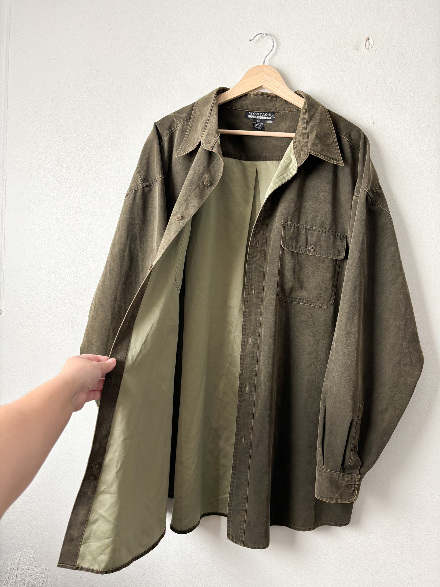 Vintage olive button down