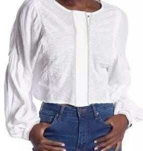 Free People Bubble Sleeve Top (S)