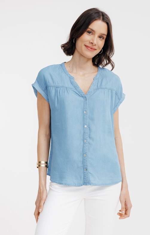 Armand Thiery Chambray Blouse