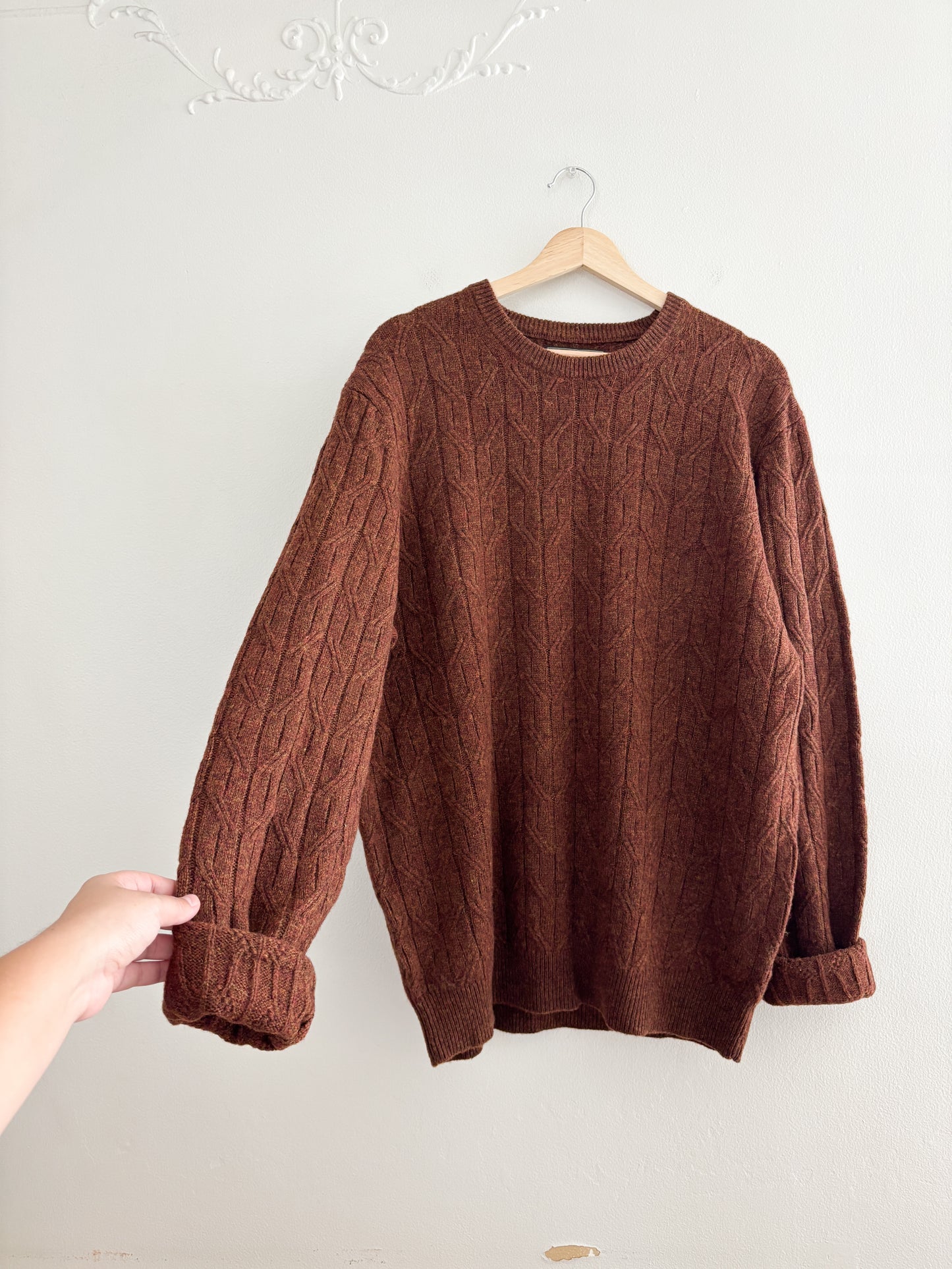 Rust Wool Blend Sweater (XL)