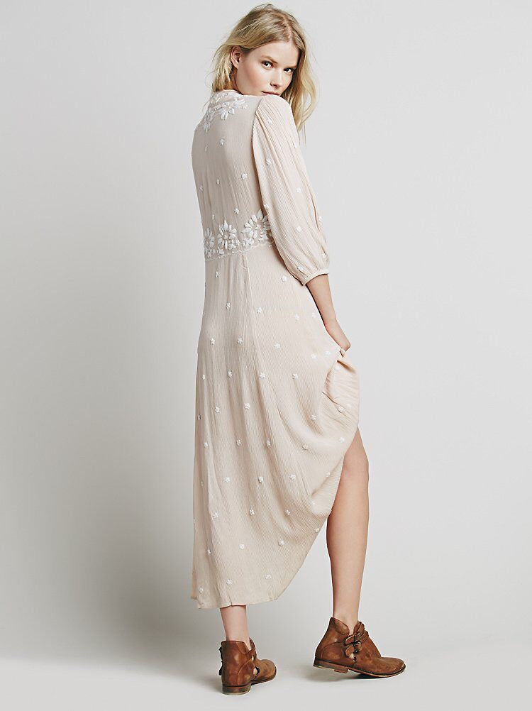 Free People Embroidered Fable Dress (S)