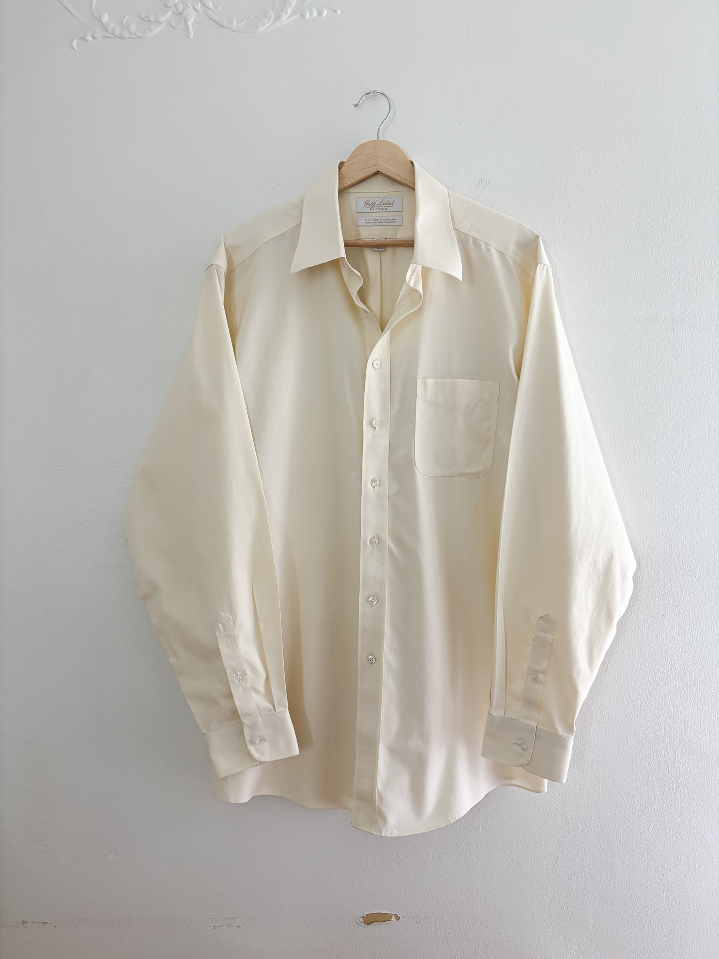 Vintage yellow button up (M/L)