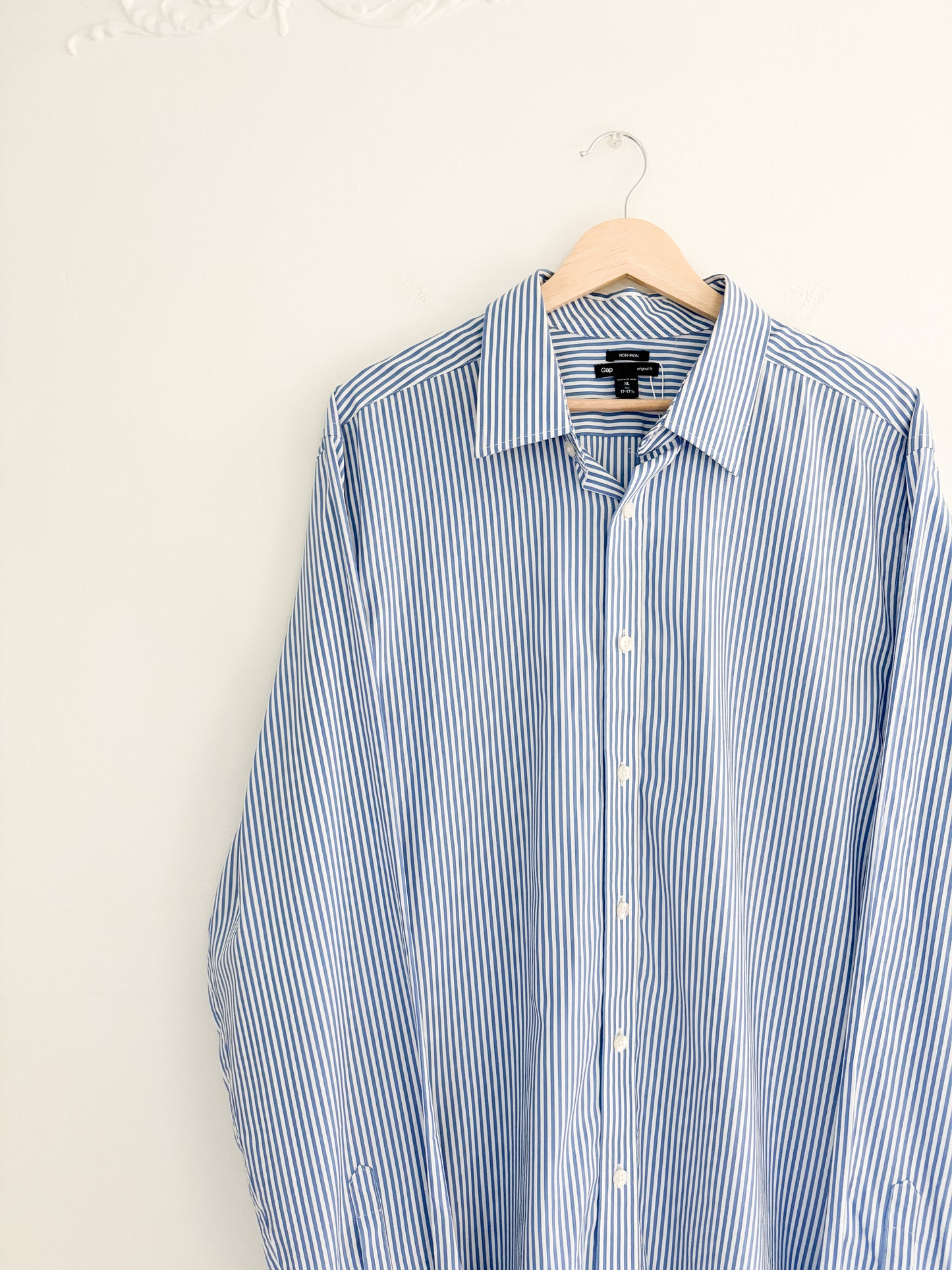 Gap Striped Blue Button Up (XL)