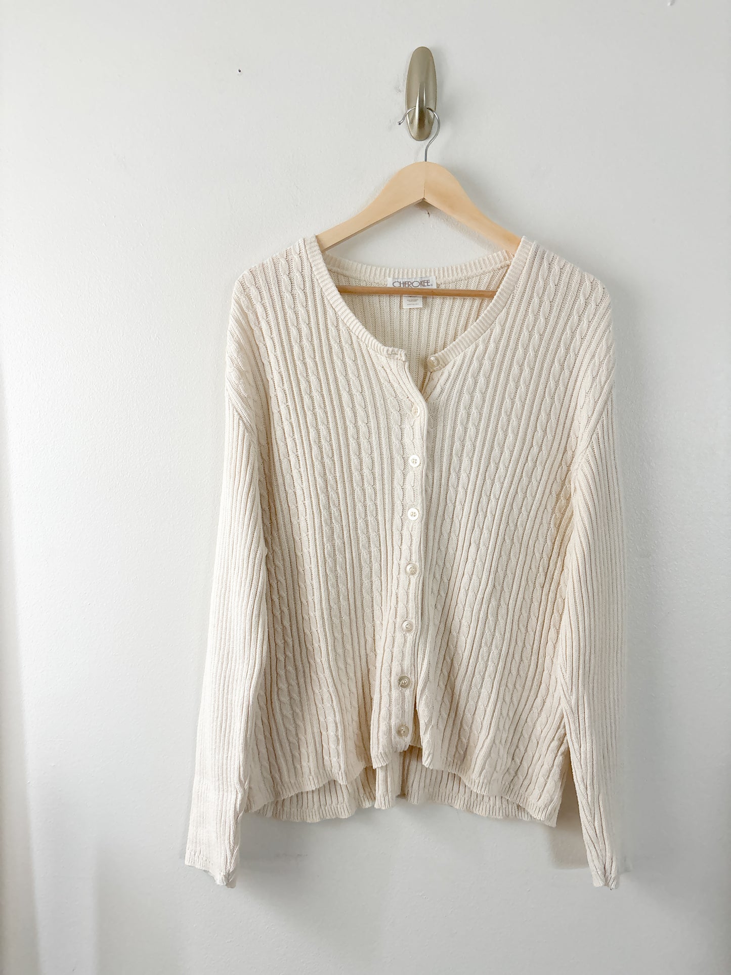 Vintage Cherokee Cable Knit Cardigan