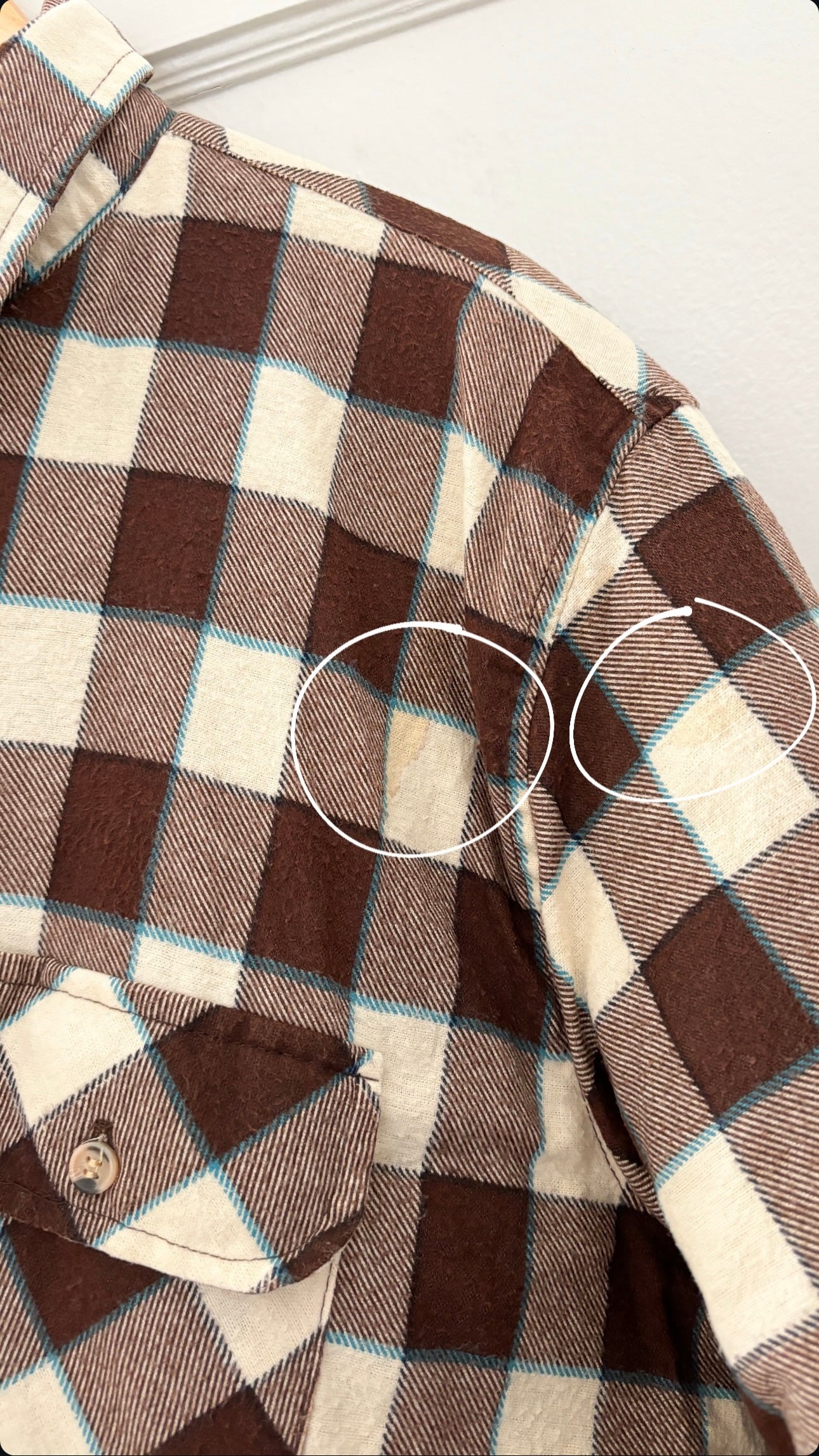 Vintage Checkered Shacket (XL)