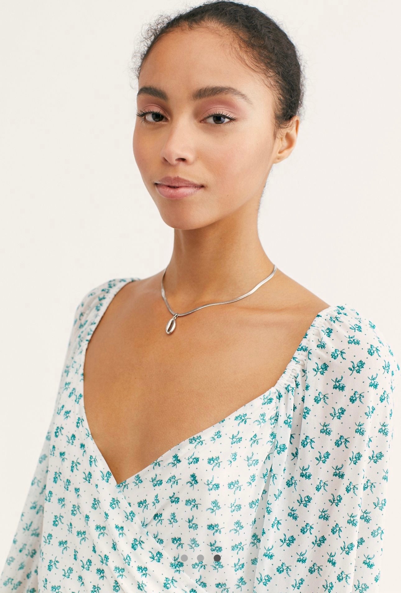 Free People floral blouse (S)