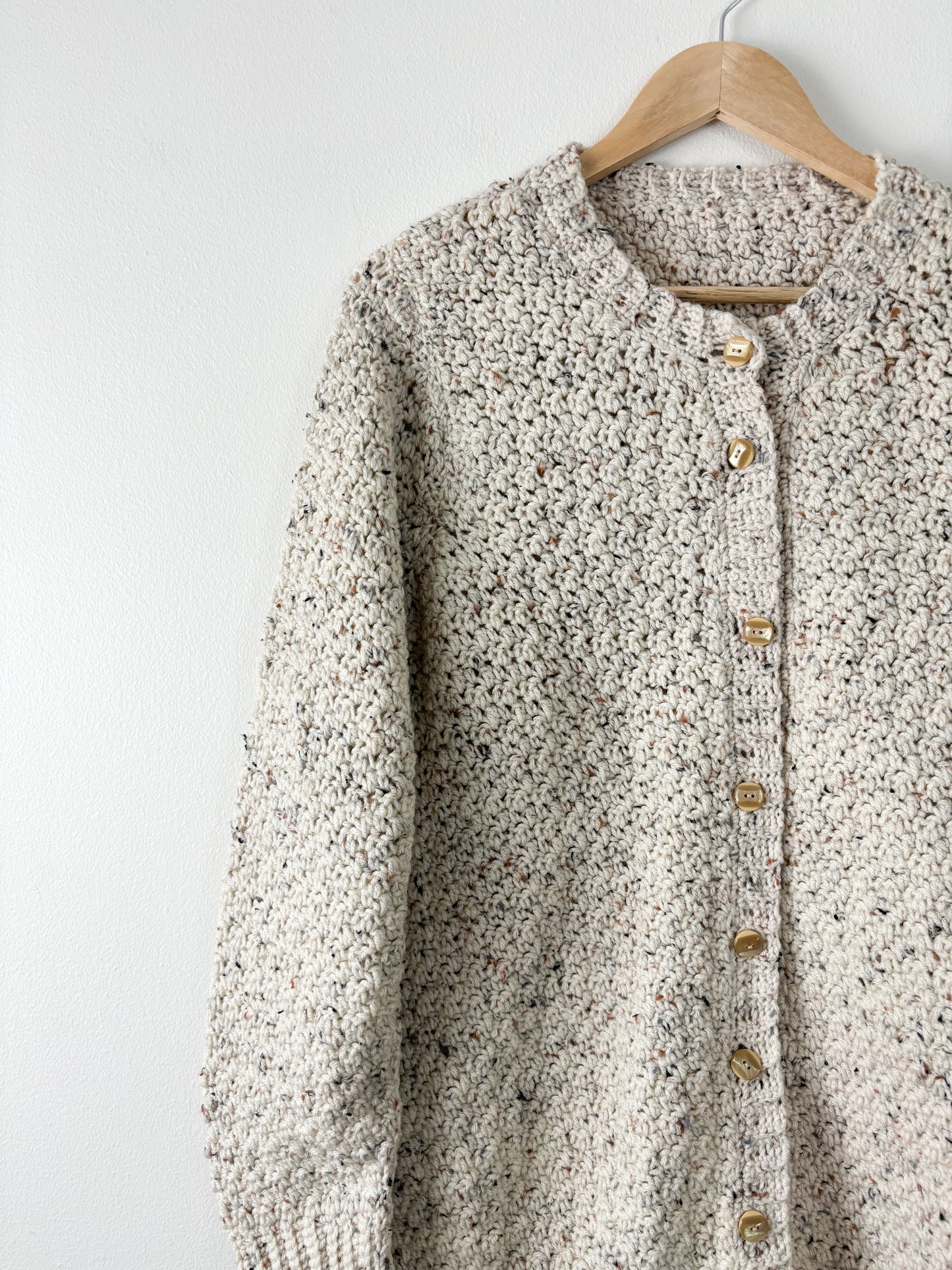 Handmade Speckled Knit Cardigan