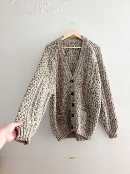 Vintage Wool Marled Cardigan
