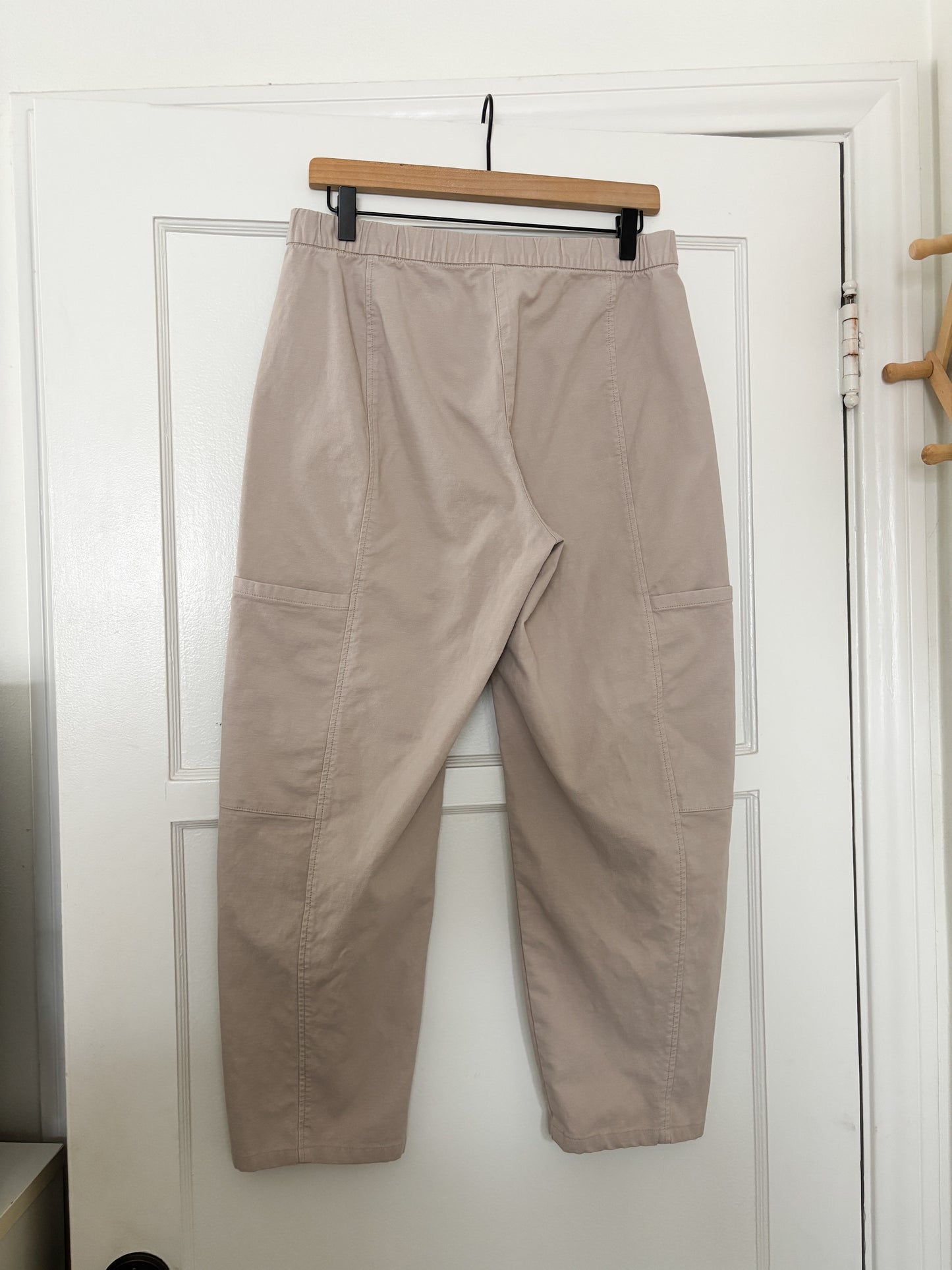 Eileen Fisher Cotton Hemp Stretch Lantern Pant (S)