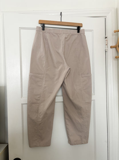Eileen Fisher Cotton Hemp Stretch Lantern Pant (S)