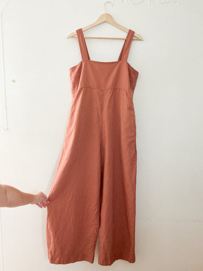 Uniqlo Linen Blend Jumpsuit (M)