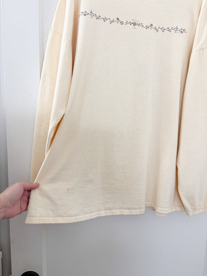 Vintage Floral Pullover (XL)