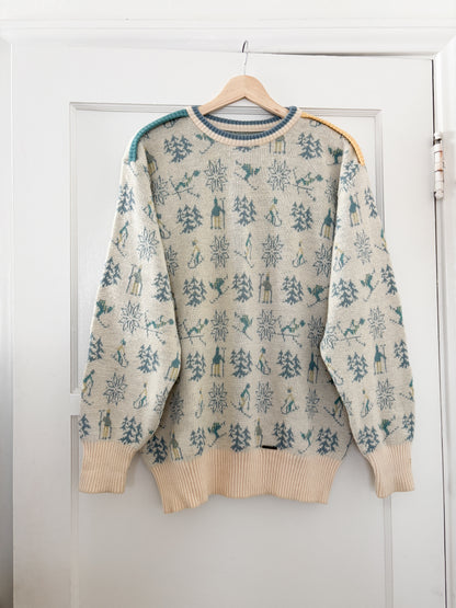Vintage 80’s Ski Knit Sweater (L/XL)