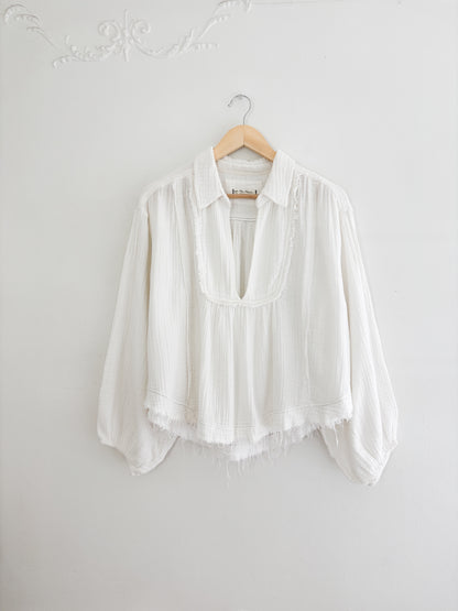 Free People Cozy Dreams Pullover Blouse (S)