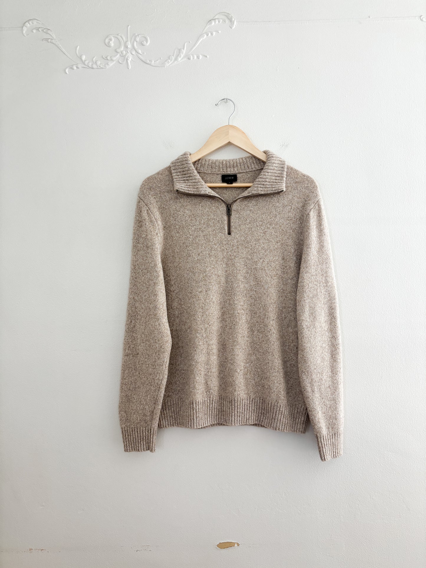 J Crew Quarter Zip Sweater (L)