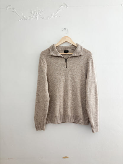 J Crew Quarter Zip Sweater (L)