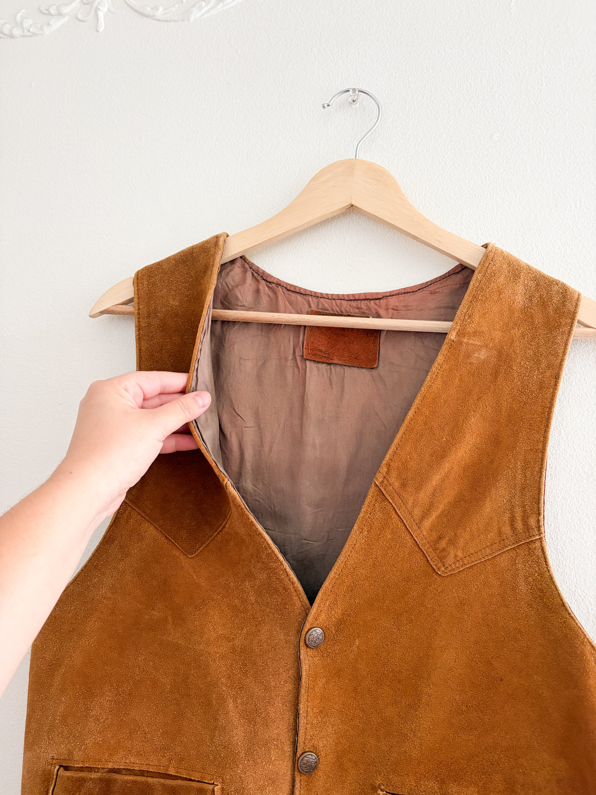 Vintage Leather Vest (S/M)