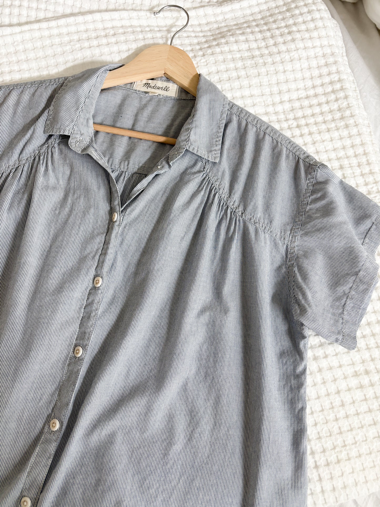 Madewell Striped Button Up Top (M)