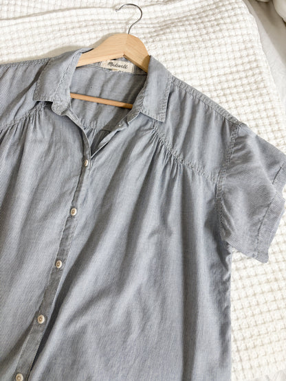 Madewell Striped Button Up Top (M)