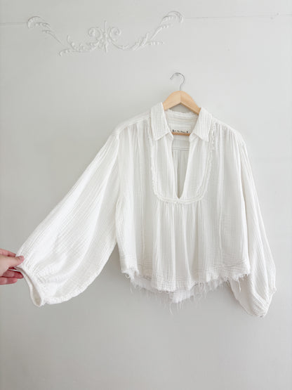 Free People Cozy Dreams Pullover Blouse (S)