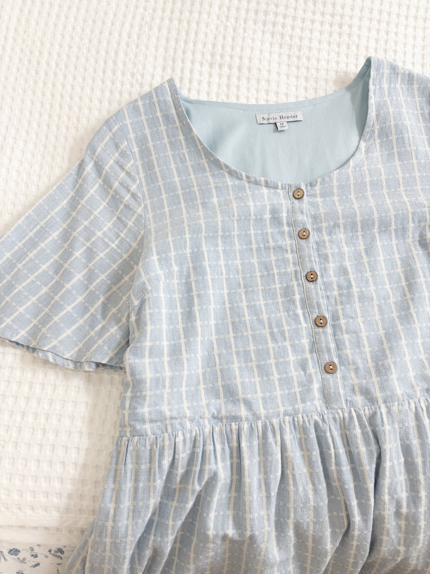 Stevie Hender Plaid Blue Dress (M)