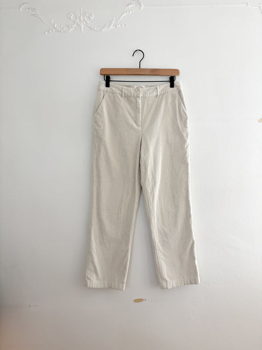 Vintage Talbots Cream Corduroy Trousers (6)