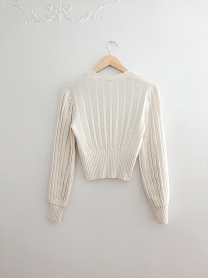 Wilfred Ribbed Cardigan Sweater (M)