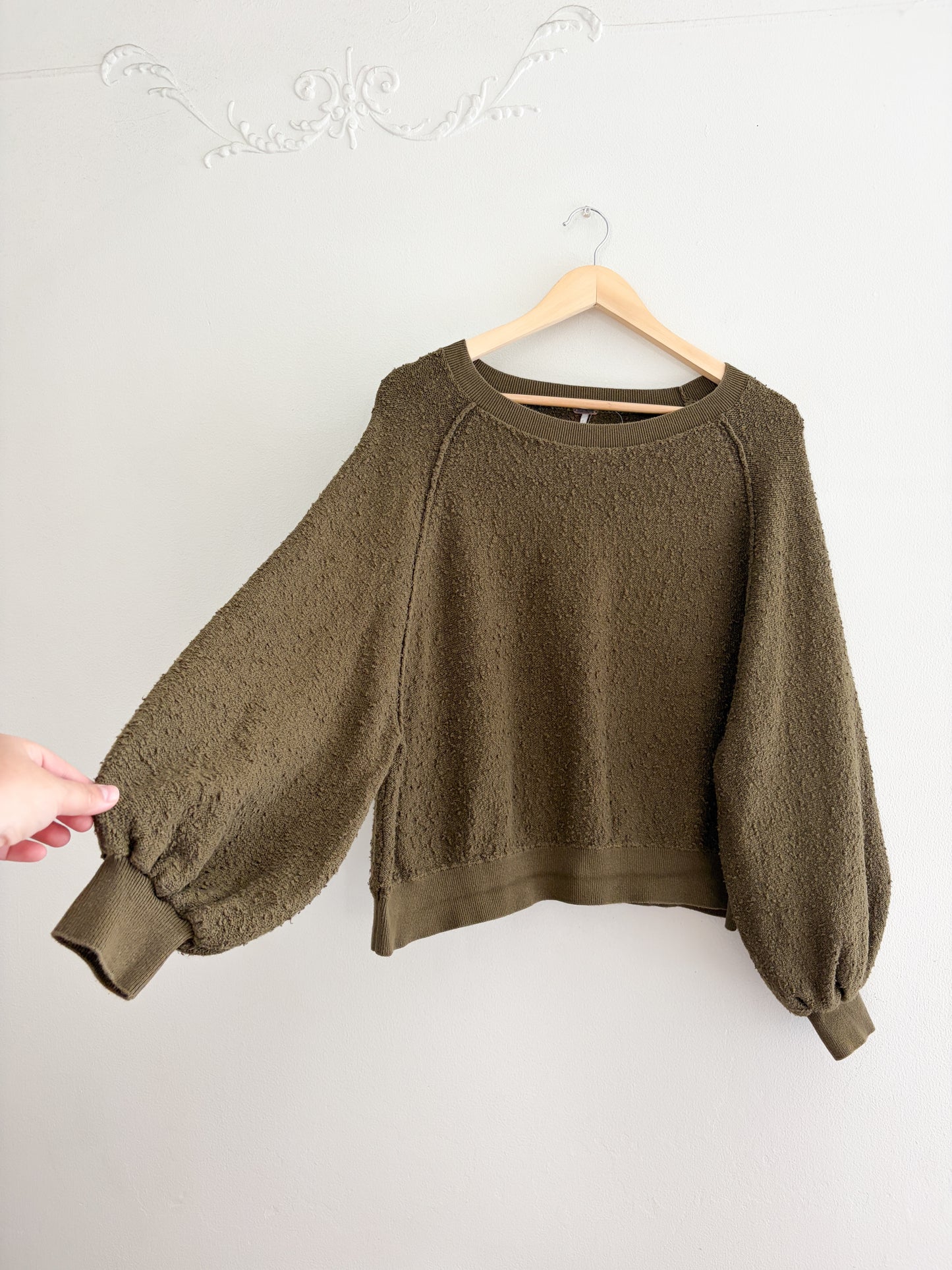 Free People Bubble Sleeve Sweater