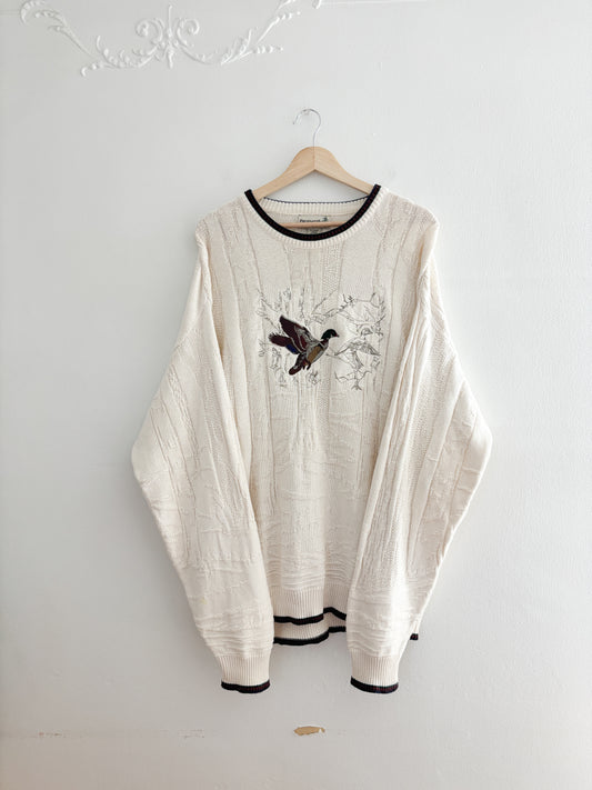 Vintage Mallard Embroidered Sweater (L)