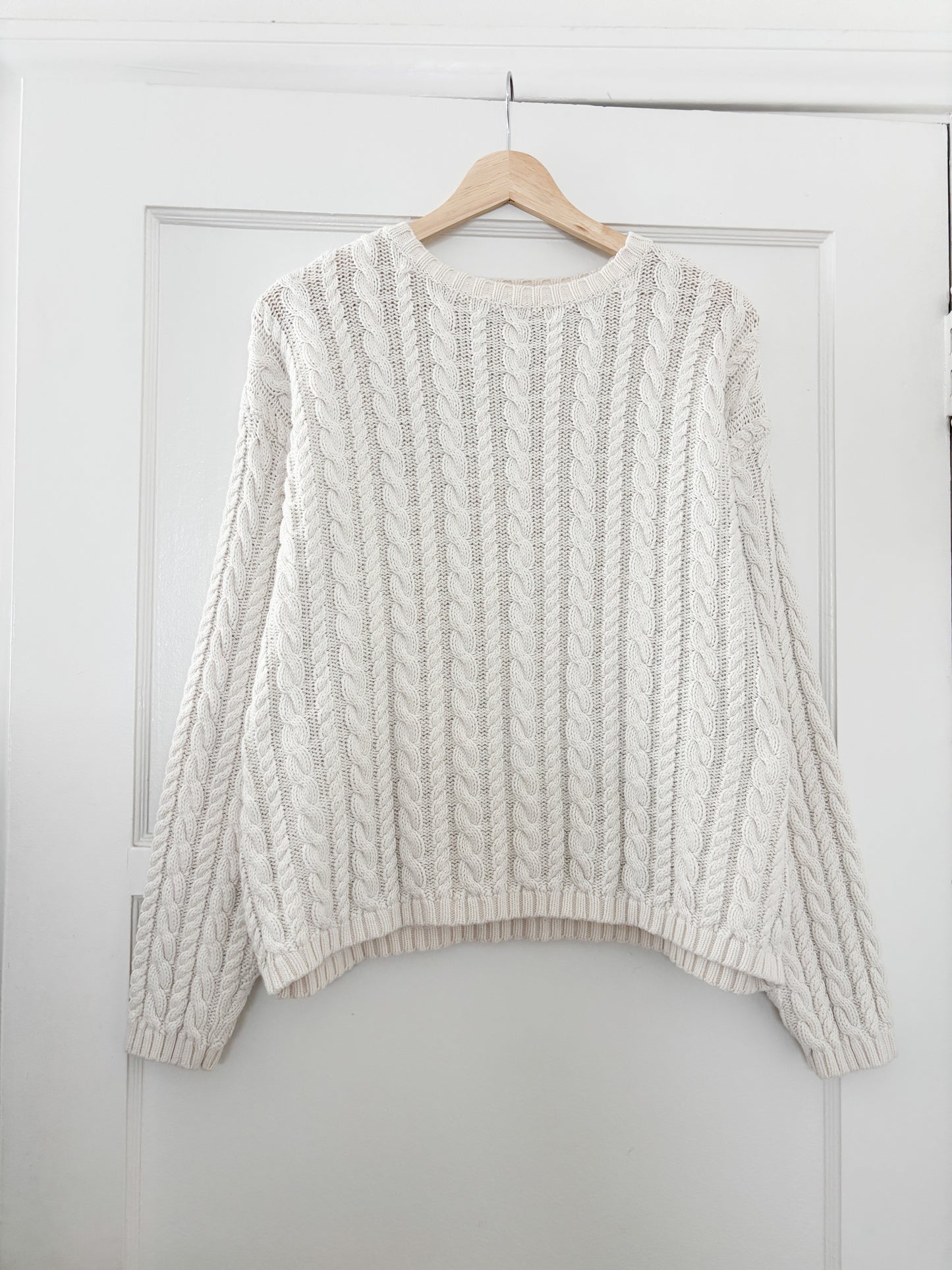Vintage Eddie Bauer Cable Knit Sweater (L)