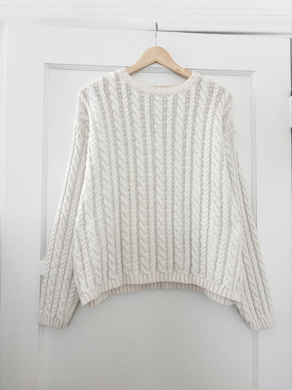 Vintage Eddie Bauer Cable Knit Sweater (L)