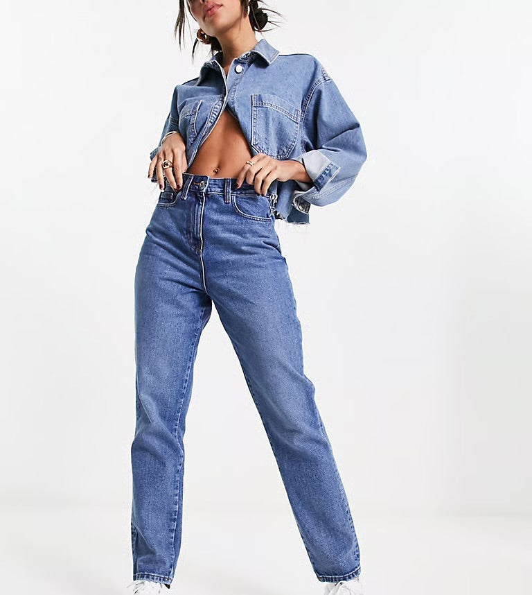 Collusion Denim Mom Jeans (27”)