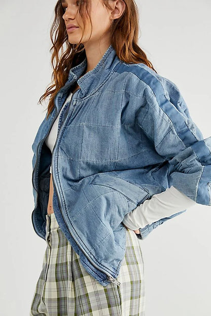 Free People Denim Dolman Jacket (L)