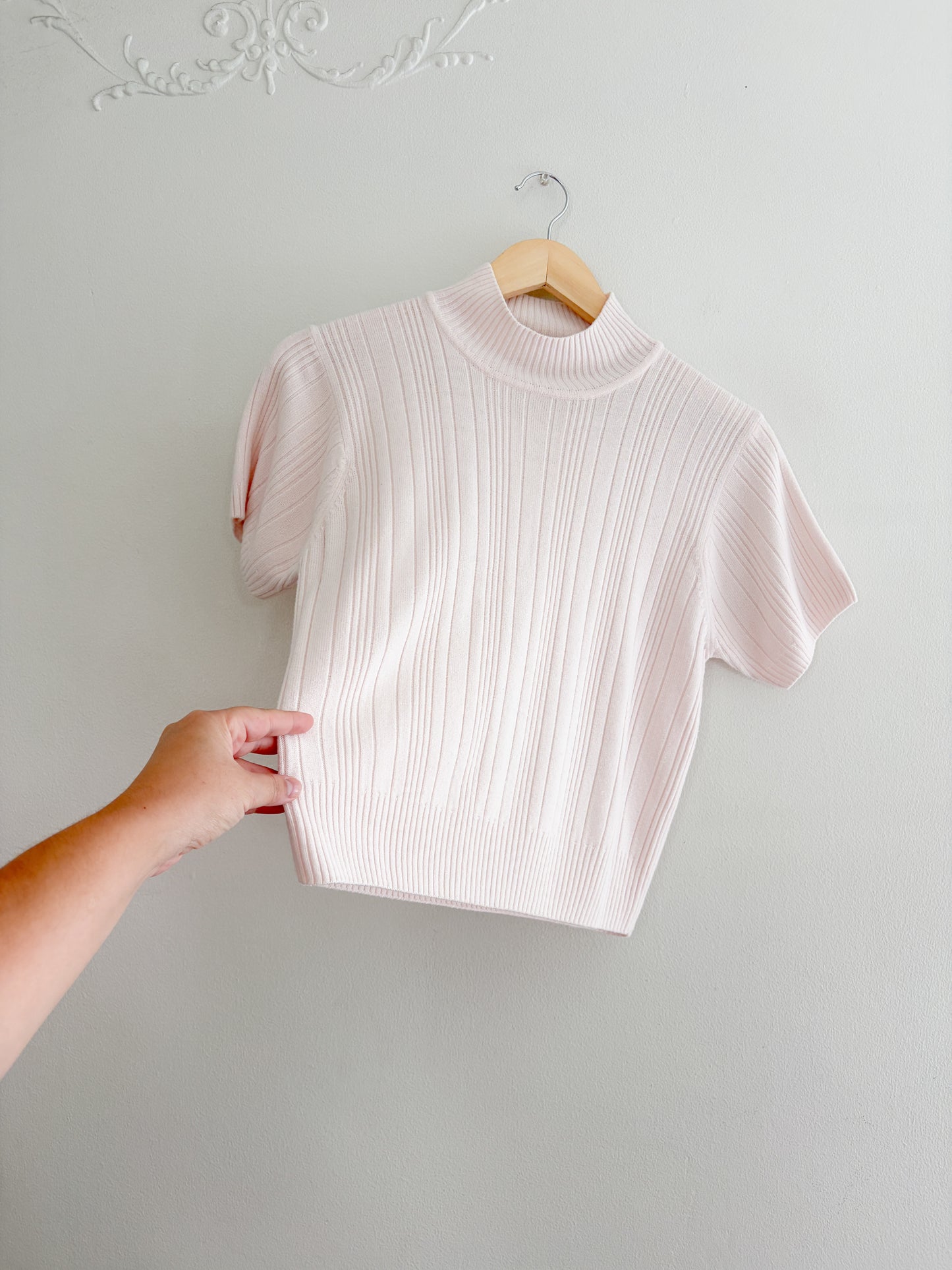 Vintage mockneck knit top (M/L)