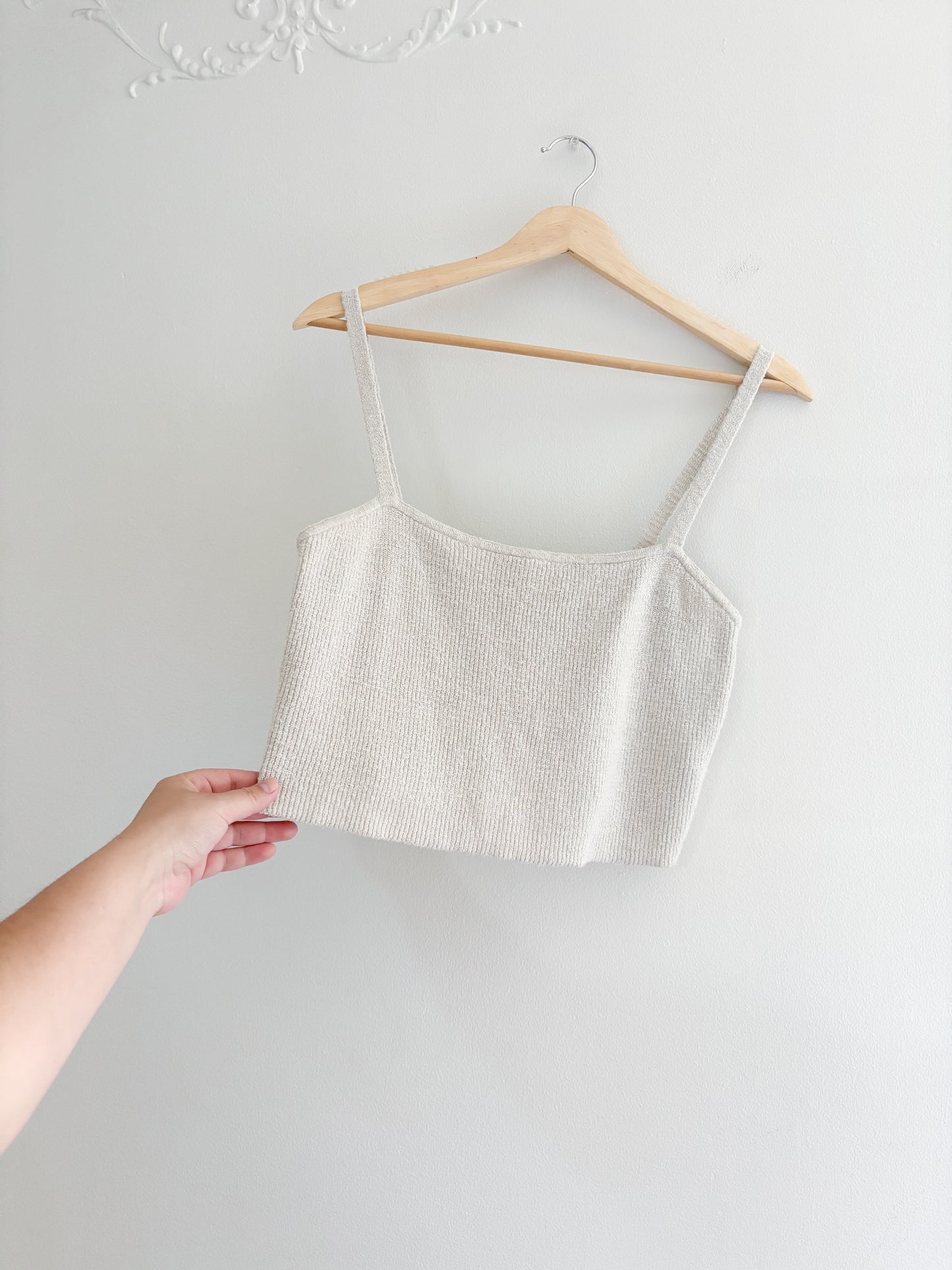Madewell Knit Cropped Tank top (S/M)